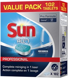 Vaatwastabletten Sun All-in-one 102 stuks 102 Stuk