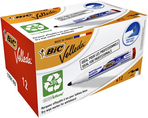 Whiteboardmarker Bic 1701 rond L rood 1 Stuk-2