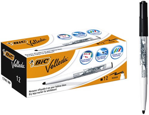Whiteboardmarker Bic 1741 rond M zwart 1 Stuk-3