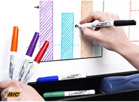 Whiteboardmarker Bic 1741 rond M zwart 1 Stuk-2