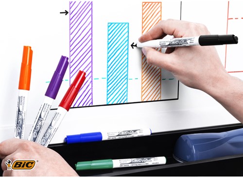Whiteboardmarker Bic 1741 rond M zwart 1 Stuk-2