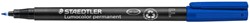 Viltstift Staedtler OHP Lumo F 318 perm blauw 1 Stuk