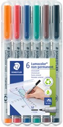 Viltstift Staedtler OHP Lumo M 315 non perm wp6 6 Stuk