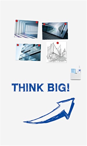 WHITEBOARD LEGAMASTER WALL-UP 200X119.5CM 1 Stuk