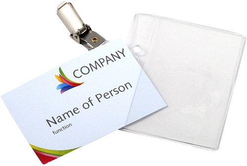 BADGE HF2 MET CLIP 95X78MM 1 Stuk-2