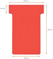 T-kaart Nobo nr.2 48mm rood 100 stuks 100 Stuk-3