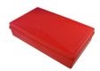 TEKENDOOS KUNSTSTOF ROOD MET VAKVERDELING 250X150X55MM