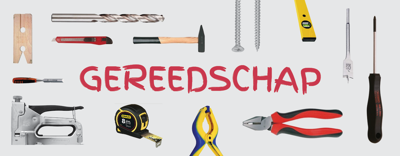 Gereedschap pagina banner