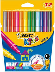 Kleurstift BicKids Visa F assorti 12 Stuk