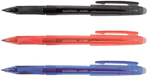 Gelschrijver Quantore erasable 0.7mm rood 1 Stuk-2