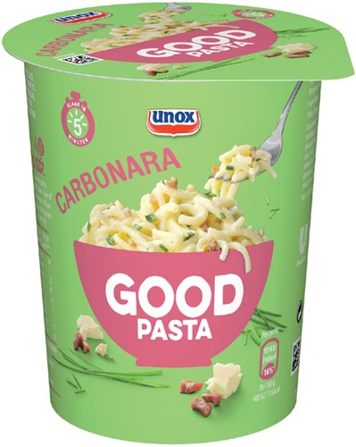Good Pasta Unox spaghetti carbonara cup 1 kop