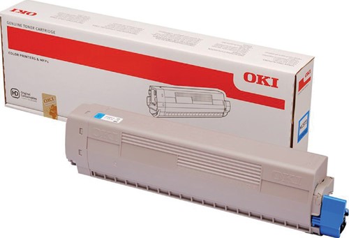 Toner Oki 45862816 blauw 1 Stuk