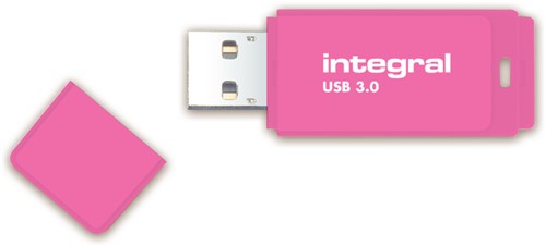 USB-STICK INTEGRAL 64GB 3.0 NEON ROZE 1 Stuk