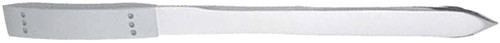 BRIEFOPENER 187MM METAAL MAT CHROME 1 Stuk