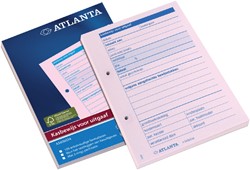 Kasbewijs Djois Atl uitgaaf A6 100 vel roze 1 Stuk