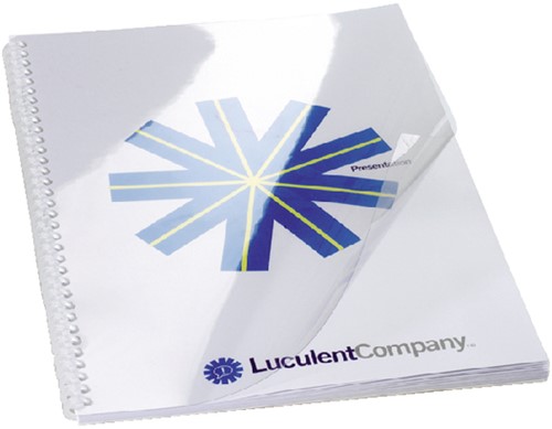 Voorblad GBC A4 PVC 180micron transparant 25 Stuk