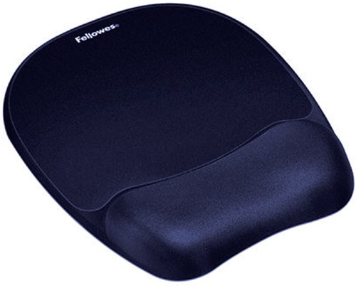 Muismat met polssteun Fellowes schuim saffierblauw 1 Stuk