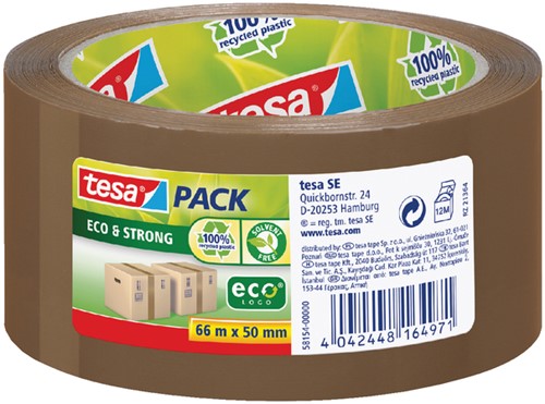 Verpakkingstape tesapack Eco 66mx50mm br 1 Rol