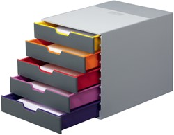 Ladenbox Durable Varicolor 5 laden grijs 1 Stuk