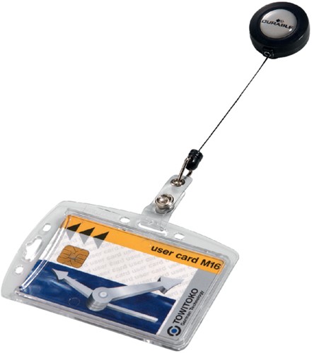 BADGE DURABLE 8012 MET AFROLMECHANISME 54X85MM 1 Stuk