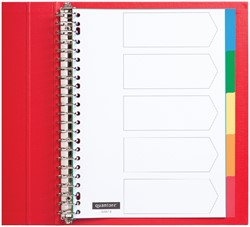 Tabblad Quantore 23rings pp 5-delig assorti 1 Set