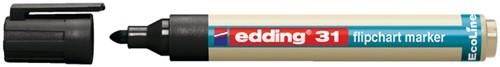 Viltstift edding 31 Eco flipover rond 1.5-3mm zw 1 Stuk