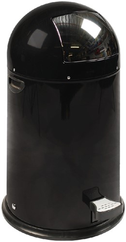 Afvalbak EKO Kickcan 33 liter mat zwart 1 Stuk