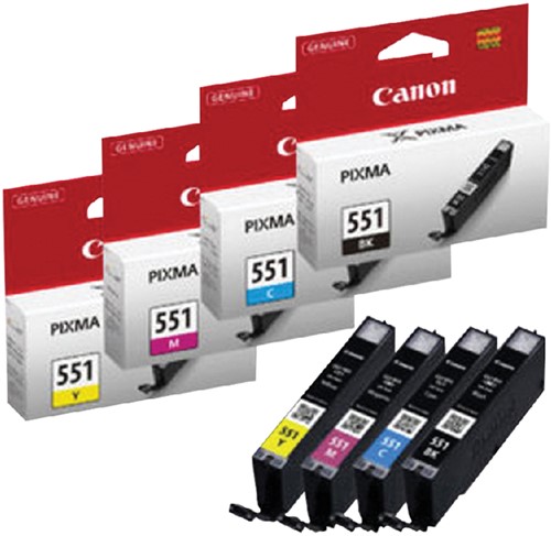 Inktcartridge Canon CLI-551grijs 1 Stuk-2