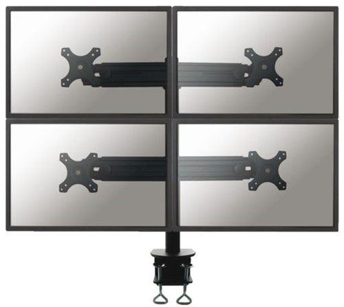 MONITORARM NEWSTAR D700D4 19-30" KLEM ZWART 1 STUK