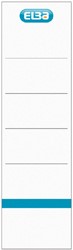 Rug insteekkaart Elba Rado breed 54x190mm wit 10st 10 Stuk