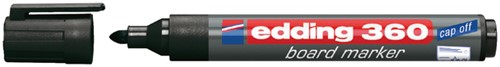 Whiteboardmarker edding 360 rond 1.5-3mm zwart 1 Stuk