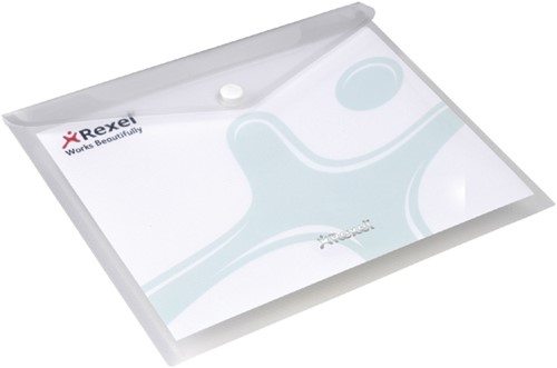 Enveloptas Rexel ice A5 transparant 5 Stuk