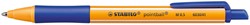 Balpen STABILO pointball 6030/41 M blauw 1 Stuk