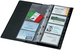 Visitekaartmap Sigel 200krt 90x58mm zwart 1 Stuk