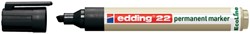 Viltstift edding 22 Eco schuin 1-5mm zwart 1 Stuk