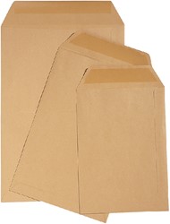 Envelop Quantore loonzak C6 114x162 70gr bruin 1000 Stuk