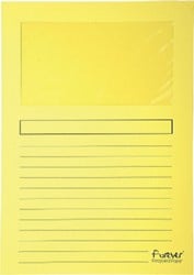 Venstermap Exacompta Forever L-mod 120gr geel 100 Stuk