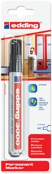 Viltstift edding 3000 rond 1.5-3mm zwart 1 Stuk