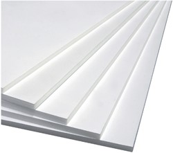 Foamboard 70x100cm 2-zijdig 5mm wit 1 Stuk