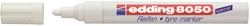 Viltstift edding 8050 banden rond 2-4mm wit 1 Stuk