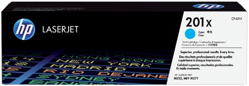Tonercartridge HP CF401X 201X blauw 1 Stuk