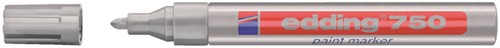 Paintmarker edding 750 oliebasis 2-4mm zilver 1 Stuk