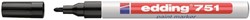 Paintmarker edding 751 oliebasis 1-2mm zwart 1 Stuk