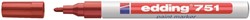Paintmarker edding 751 oliebasis 1-2mm pastel rood 1 Stuk