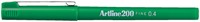 Fineliner Artline 200 rond F groen 1 Stuk