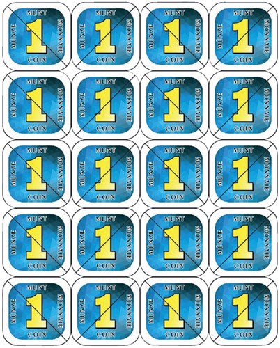 Consumptie breekmunt Combicraft blauw 200st 200 Stuk