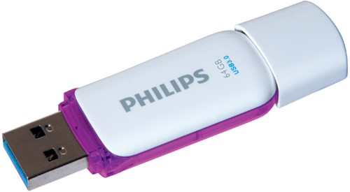 USB-STICK PHILIPS SNOW KEY TYPE 64GB 3.0 PAARS 1 Stuk