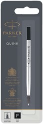 Rollerpenvulling Parker Quink F blister zwart 1 Stuk
