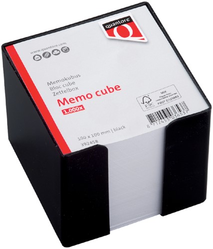 Memokubus Quantore 10x10x9cm 900v zwart 1 Stuk