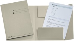Dossiermap Esselte A4 3klep manilla 275gr grijs 1 Stuk